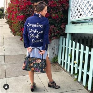 zara | graphic shirt jacket